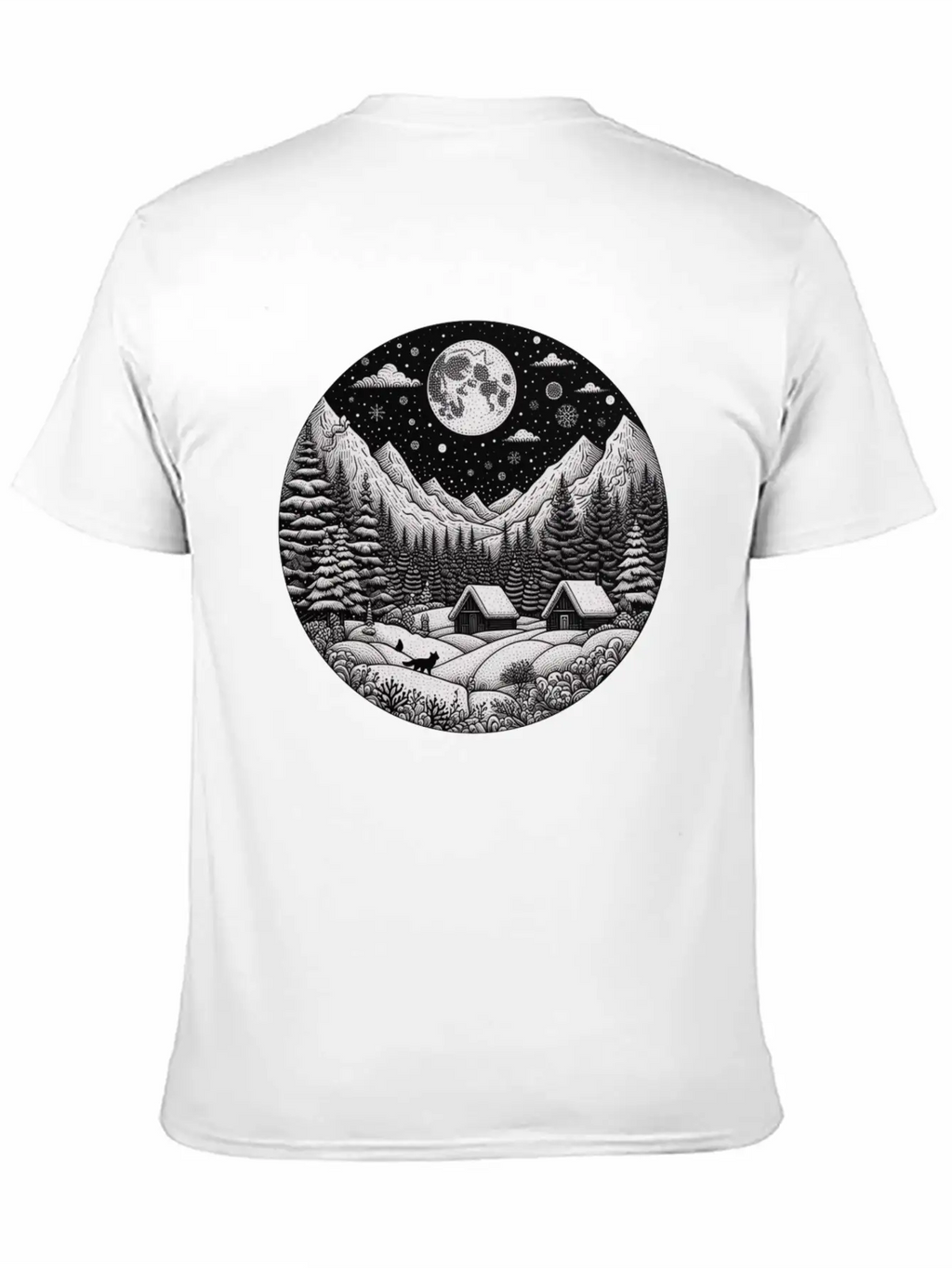 Night In Winter Timeless Short Sleeve Tee – Comfy And Minimalist Design