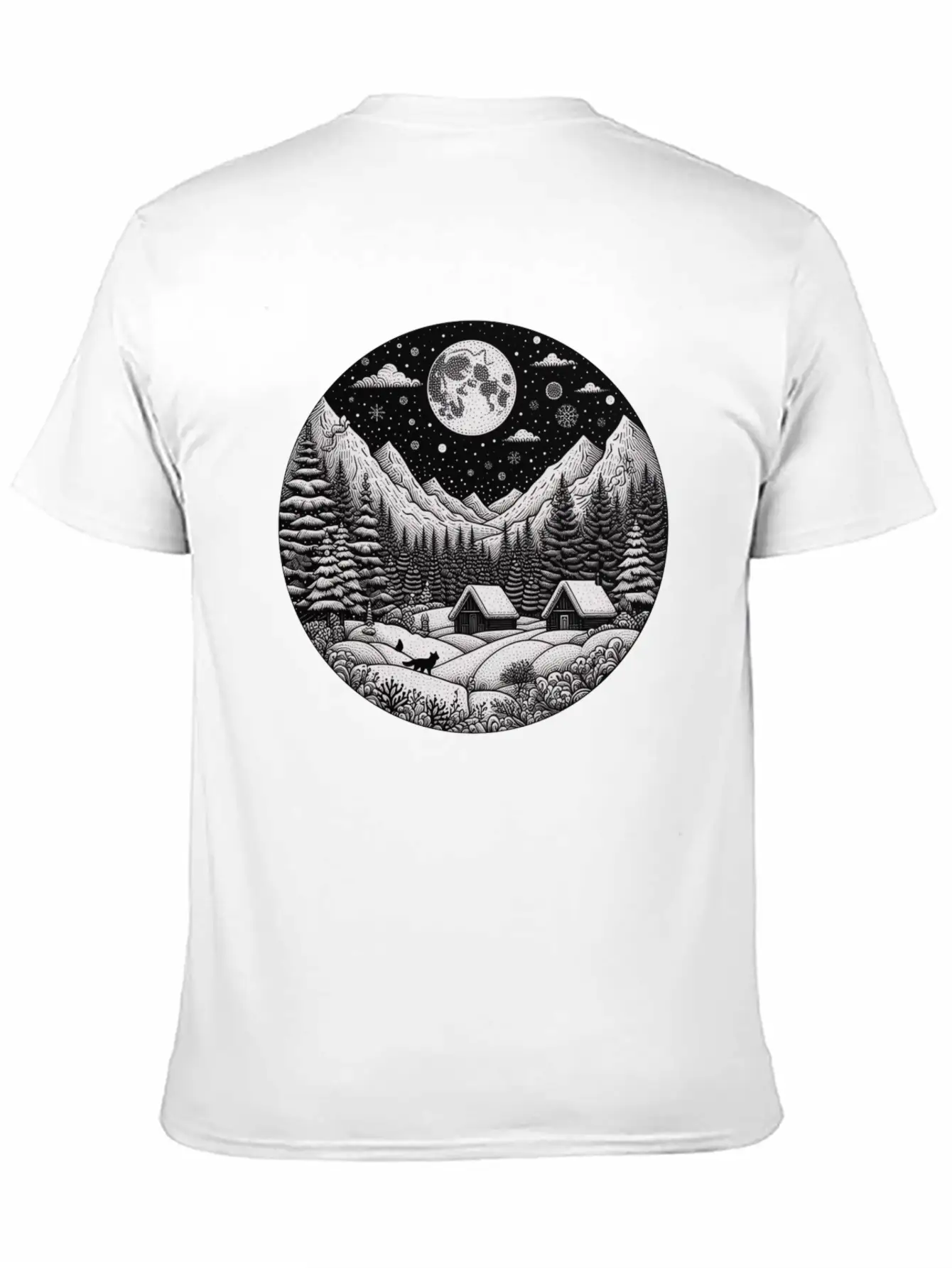 Night In Winter Timeless Short Sleeve Tee – Comfy And Minimalist Design
