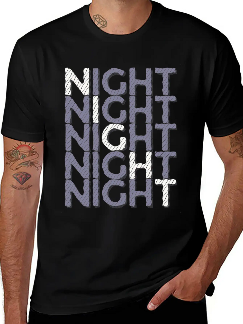 Night Night Night Night Basic Graphic T-Shirt – Daily Comfort In Soft Cotton