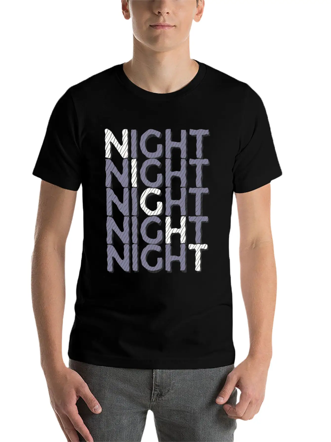 Night Night Night Night Basic Graphic T-Shirt – Daily Comfort In Soft Cotton