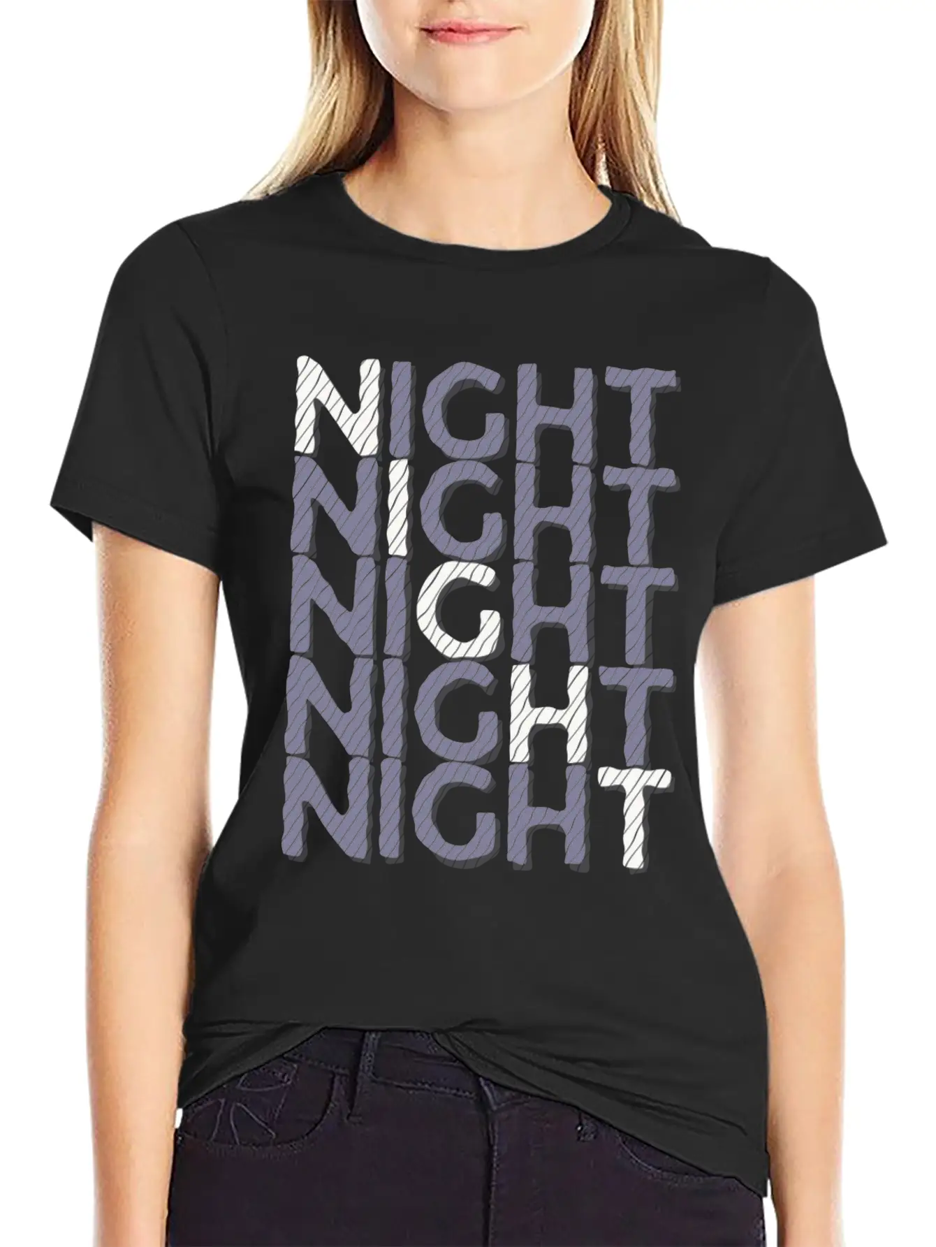Night Night Night Night Basic Graphic T-Shirt – Daily Comfort In Soft Cotton