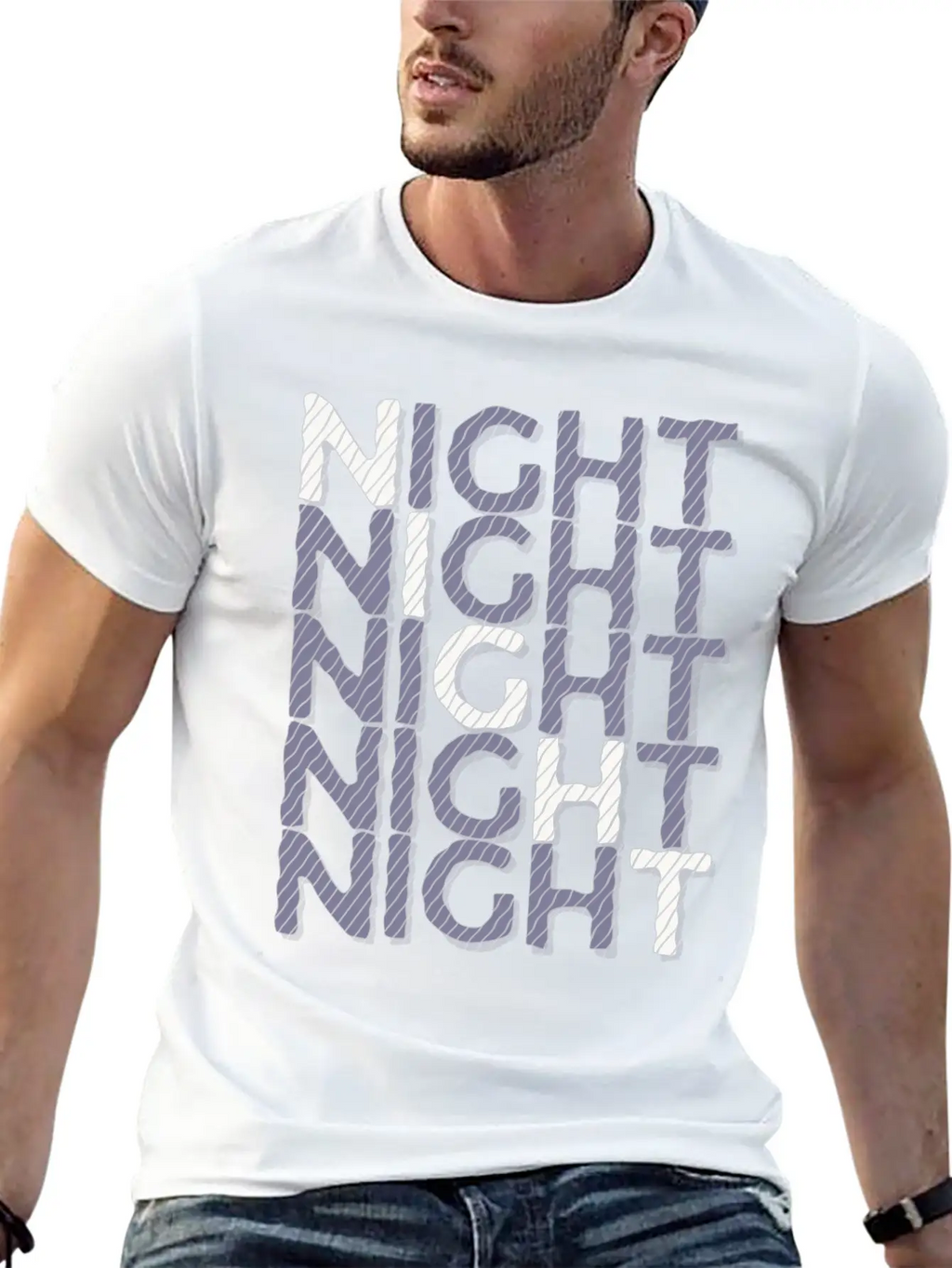Night Night Night Night Basic Graphic T-Shirt – Daily Comfort In Soft Cotton
