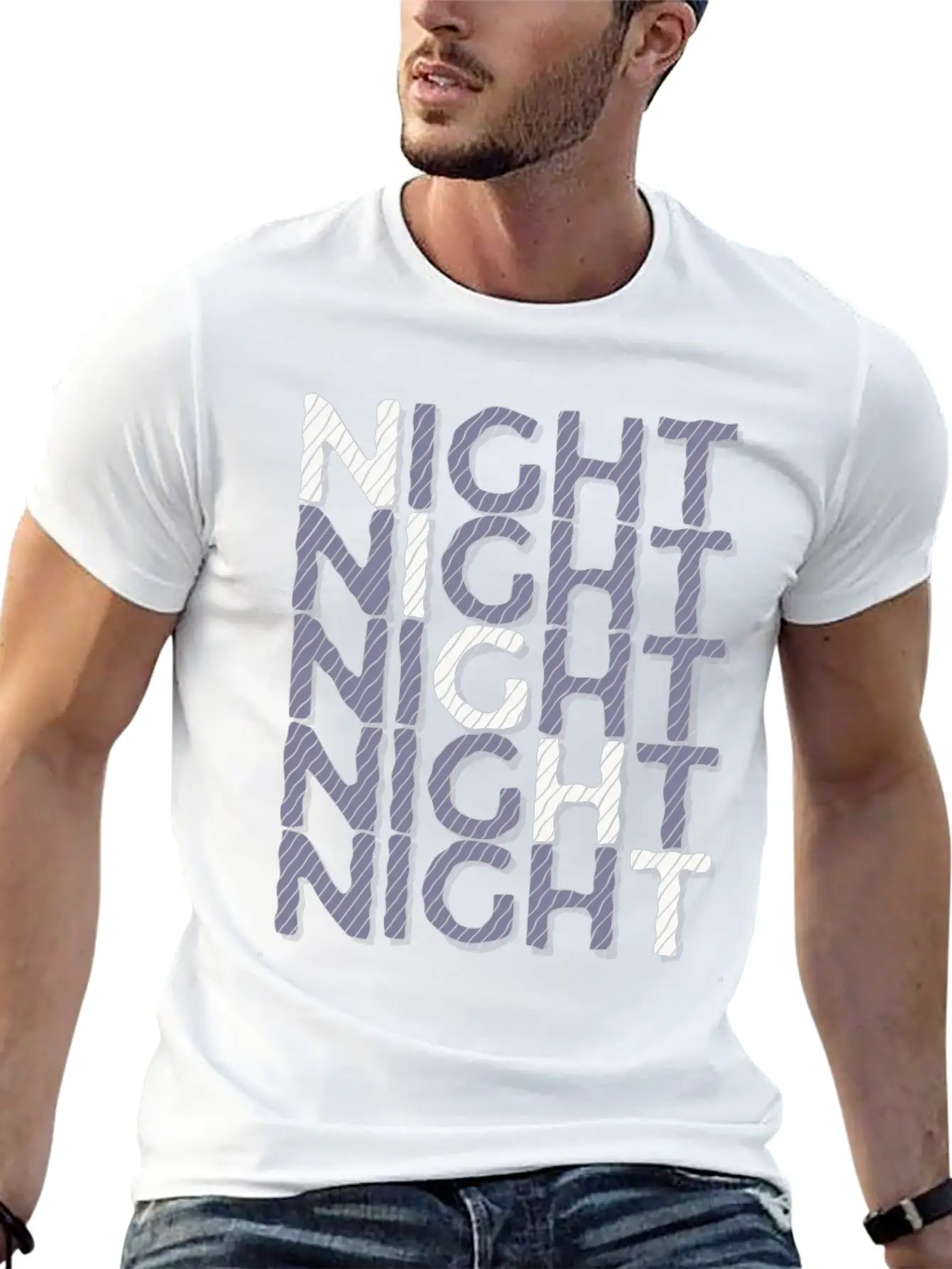 Night Night Night Night Basic Graphic T-Shirt – Daily Comfort In Soft Cotton
