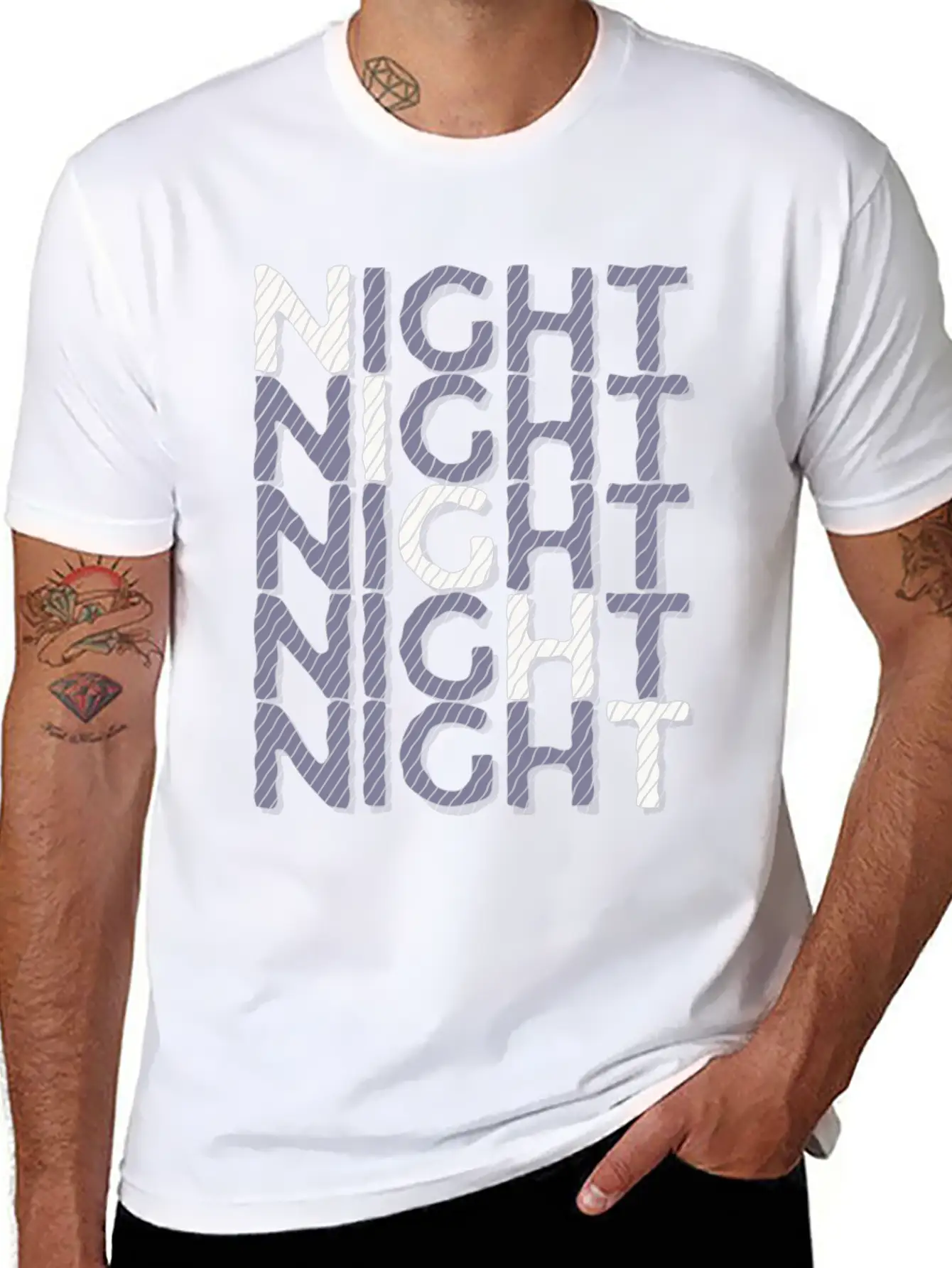 Night Night Night Night Basic Graphic T-Shirt – Daily Comfort In Soft Cotton