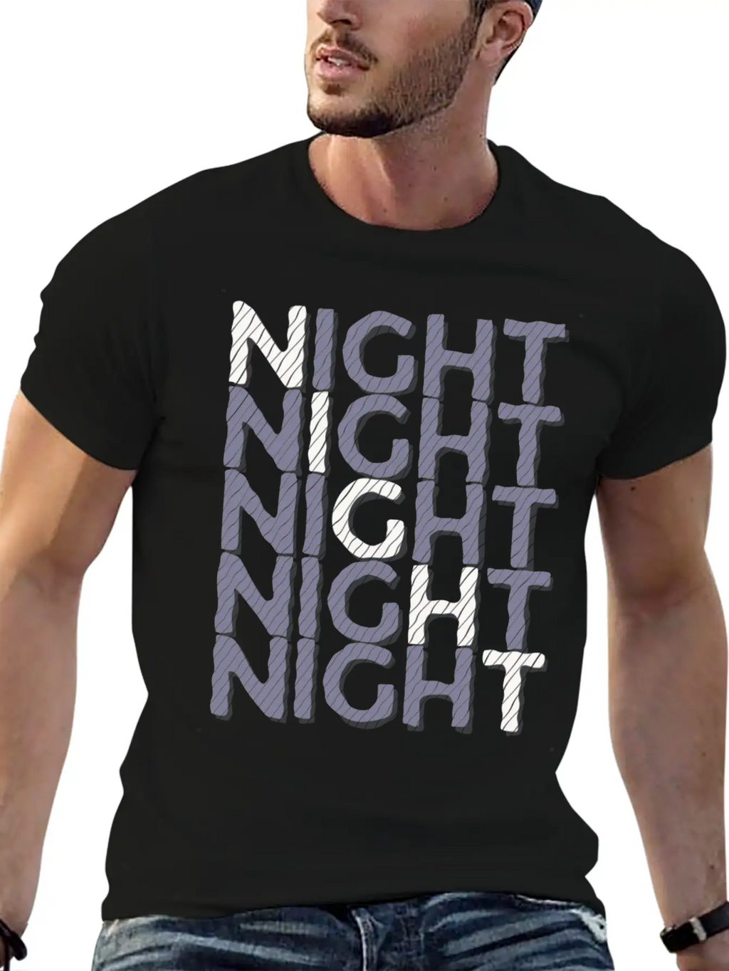Night Night Night Night Basic Graphic T-Shirt – Daily Comfort In Soft Cotton
