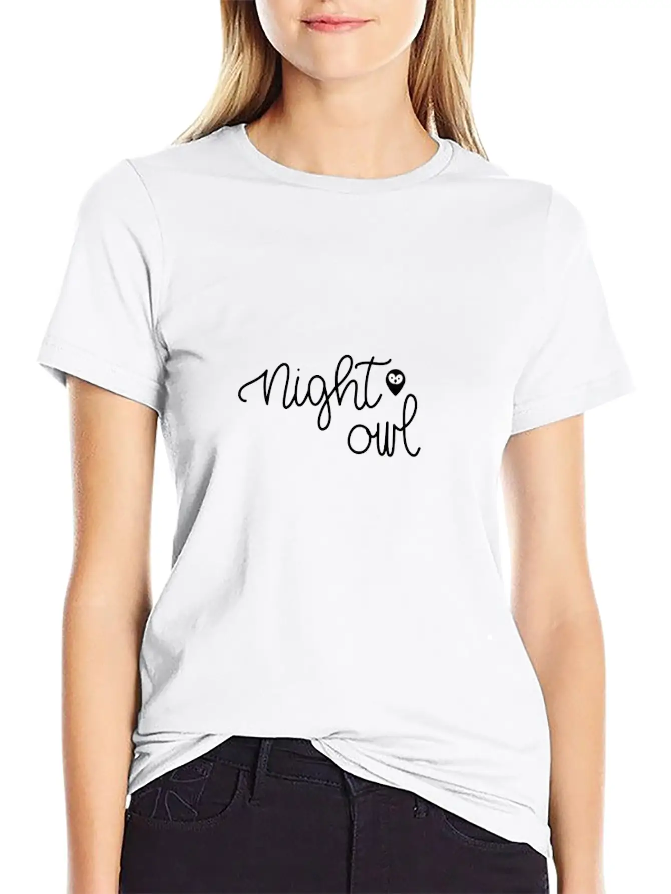NIGHT OWL Unisex Casual T-Shirt – Clean Design For Daily Comfort