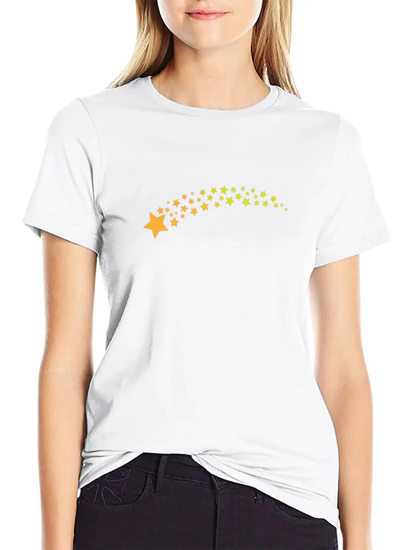 Night Sky With Many Stars Breathable Soft Cotton T-Shirt – Timeless Casual Look
