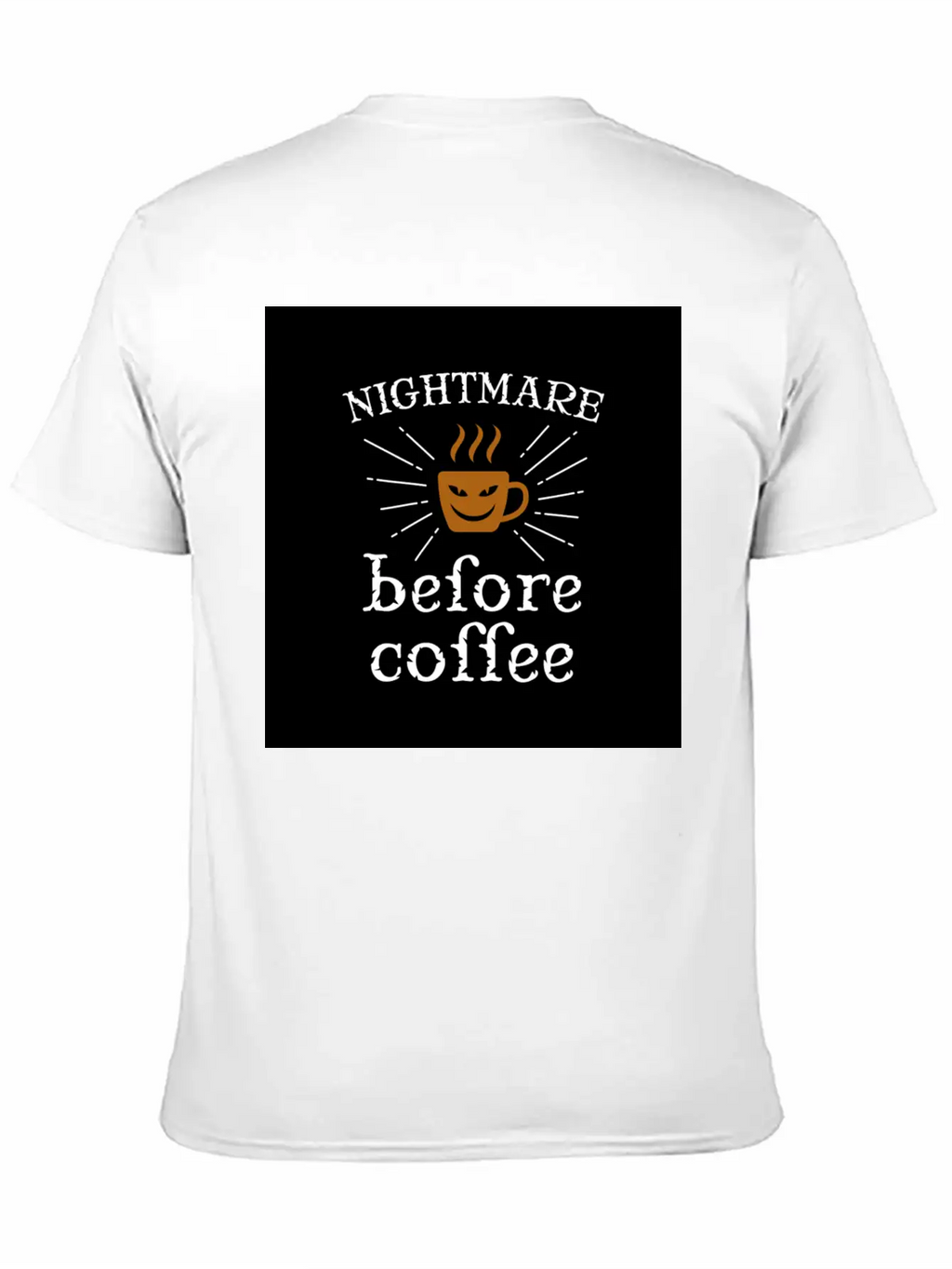 Nightmare Before Coffee Relaxed Everyday Tee – Lightweight And Durable Cotton