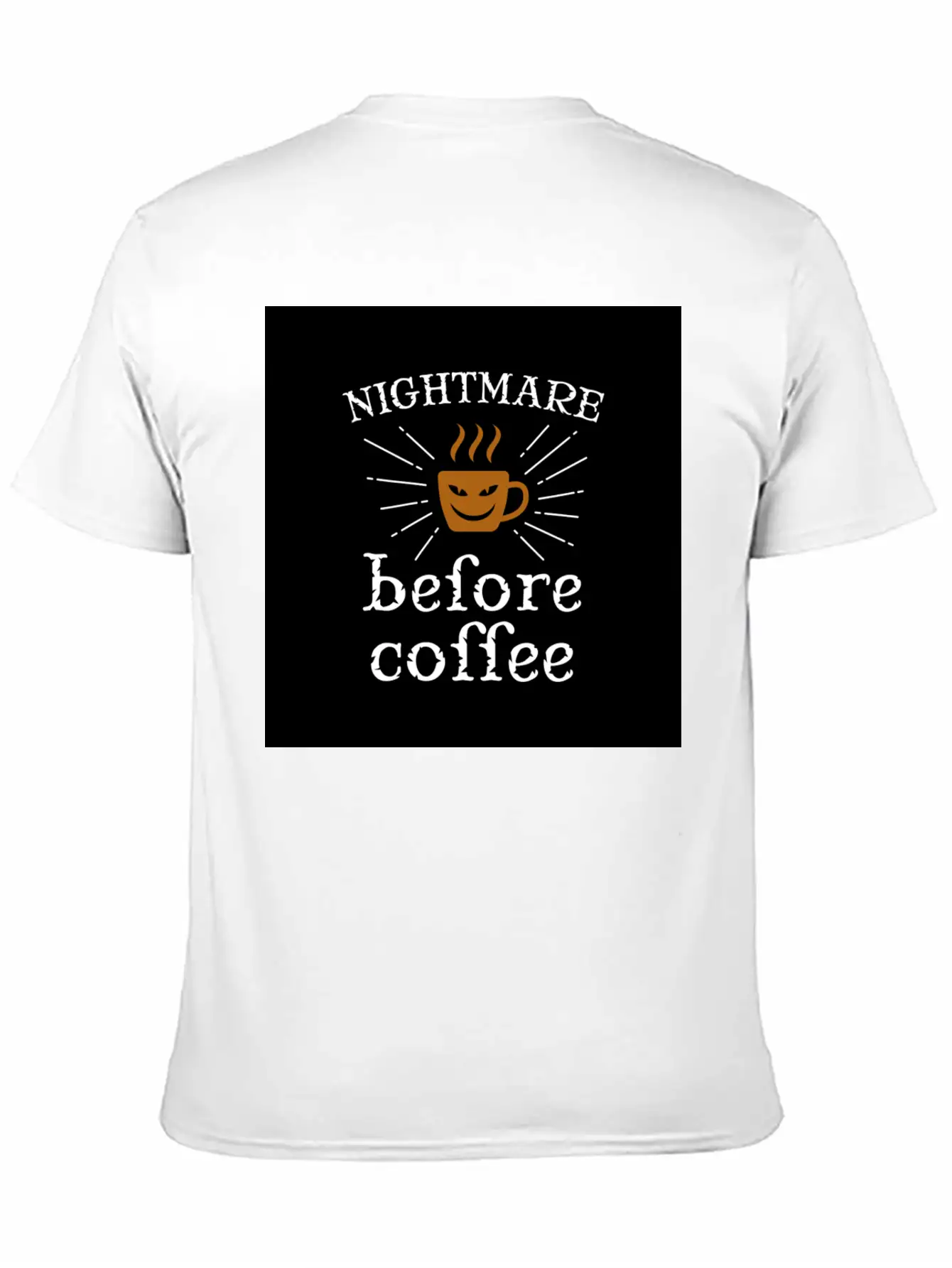 Nightmare Before Coffee Relaxed Everyday Tee – Lightweight And Durable Cotton