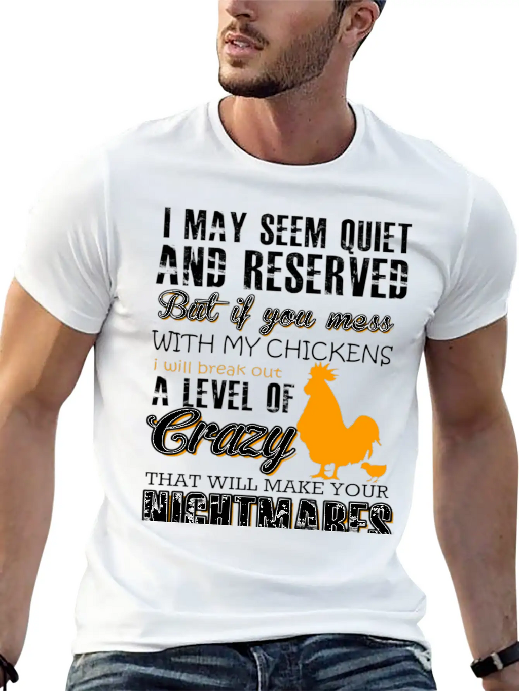 NIGHTMARES Modern Fit Casual T-Shirt – Clean And Versatile Design