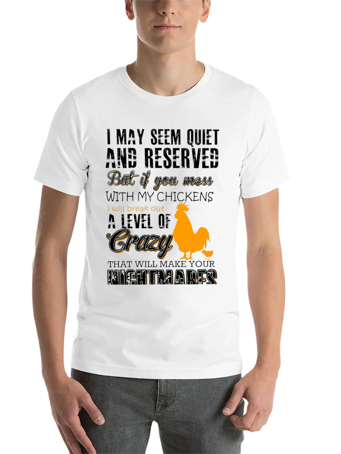 NIGHTMARES Modern Fit Casual T-Shirt – Clean And Versatile Design