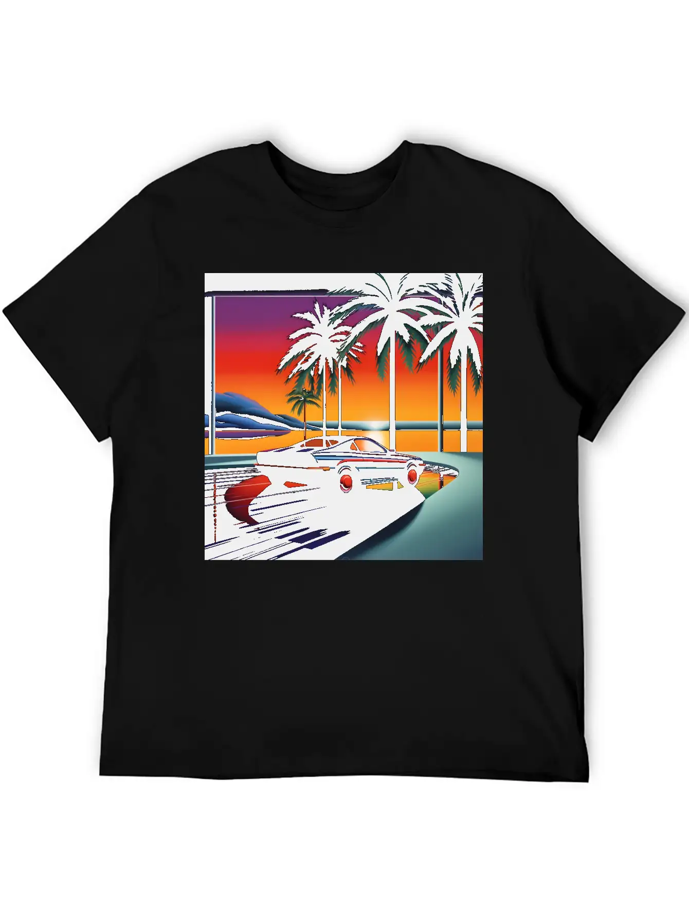 Nightscape Urban Hiroshi Nagai Abstract Breathable Soft Cotton T-Shirt – Timeless Casual Look