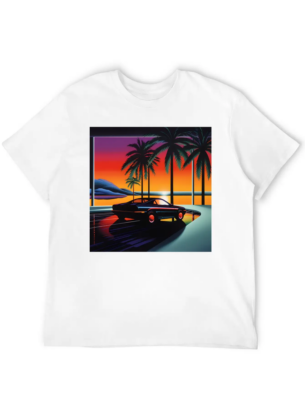 Nightscape Urban Hiroshi Nagai Abstract Breathable Soft Cotton T-Shirt – Timeless Casual Look