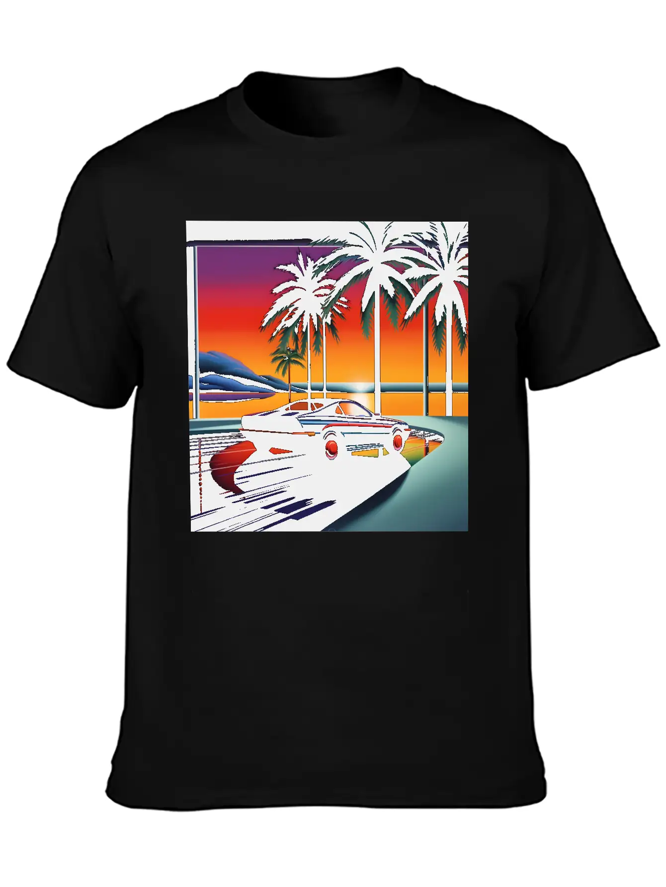 Nightscape Urban Hiroshi Nagai Abstract Breathable Soft Cotton T-Shirt – Timeless Casual Look