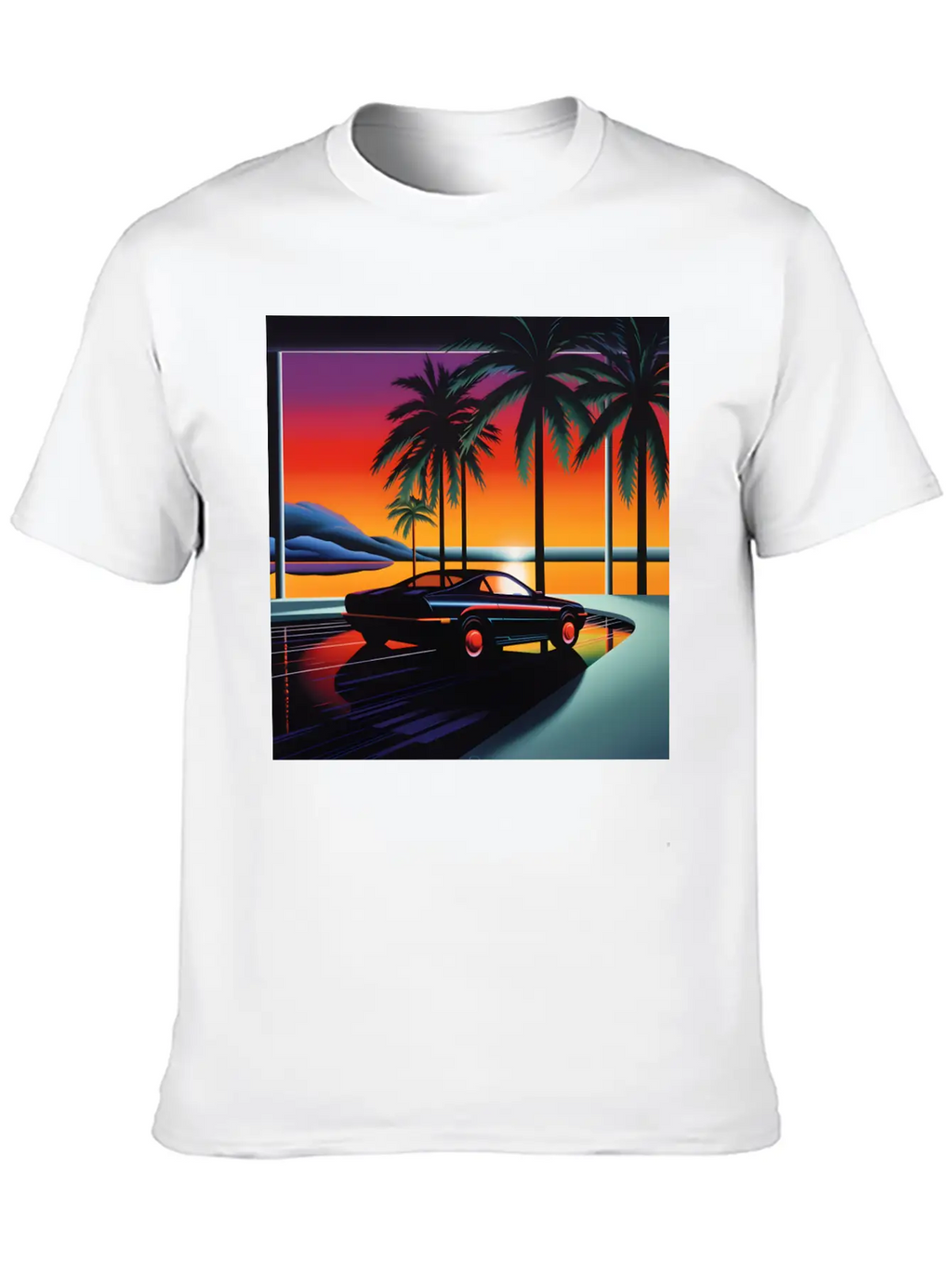Nightscape Urban Hiroshi Nagai Abstract Breathable Soft Cotton T-Shirt – Timeless Casual Look