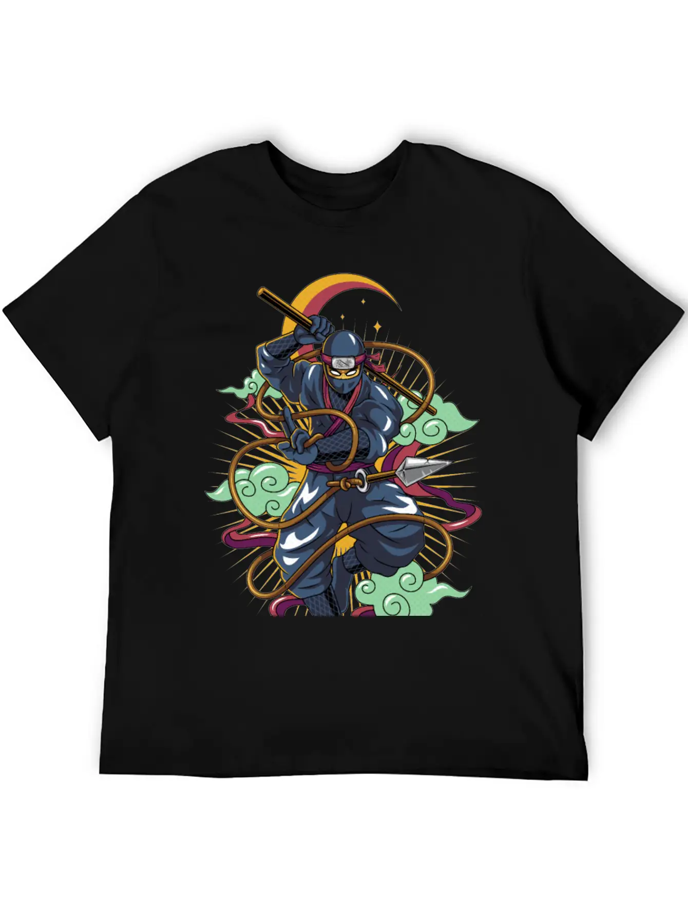 Ninja Cat Breathable Soft Cotton T-Shirt – Timeless Casual Look