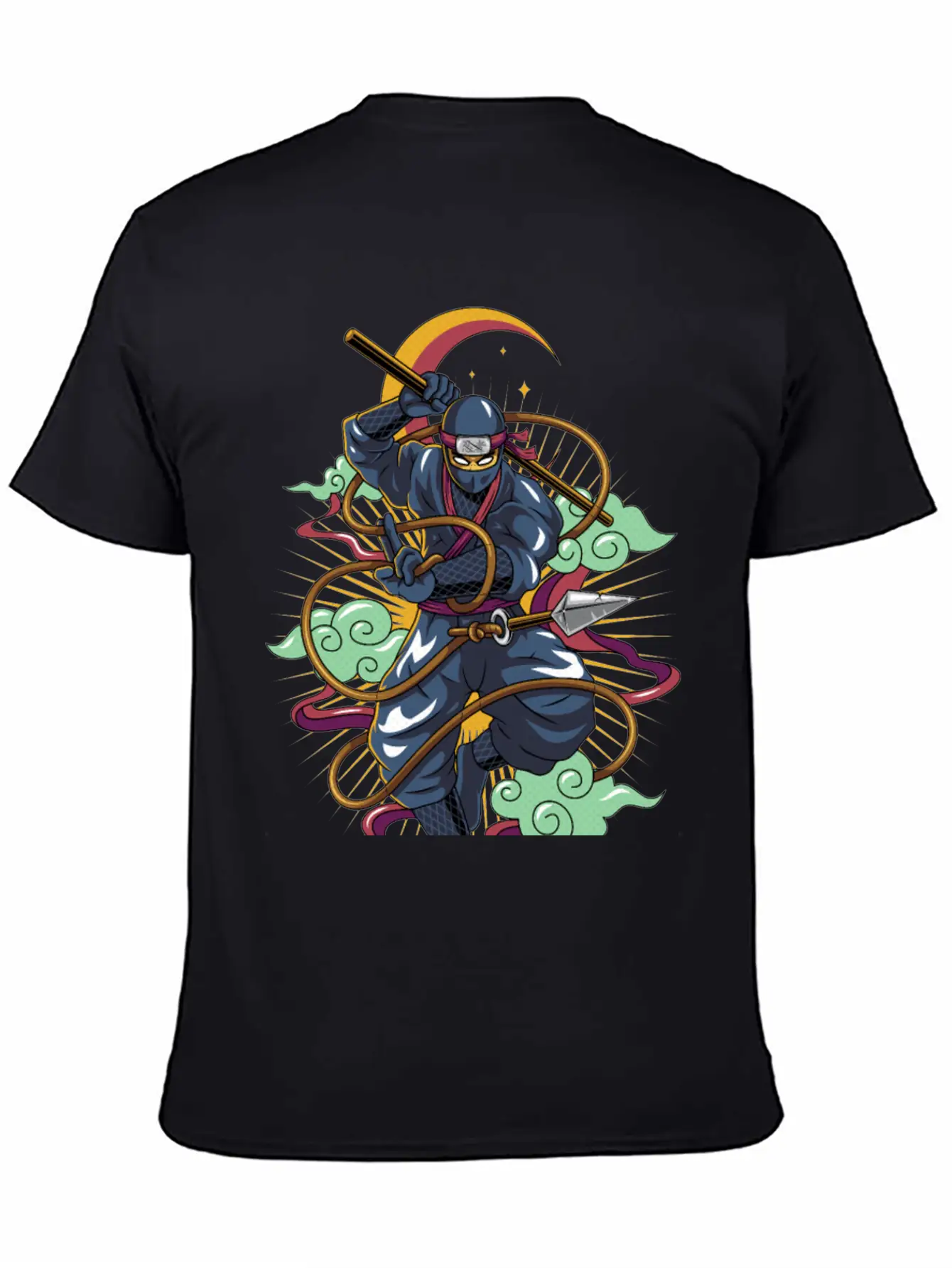 Ninja Cat Breathable Soft Cotton T-Shirt – Timeless Casual Look