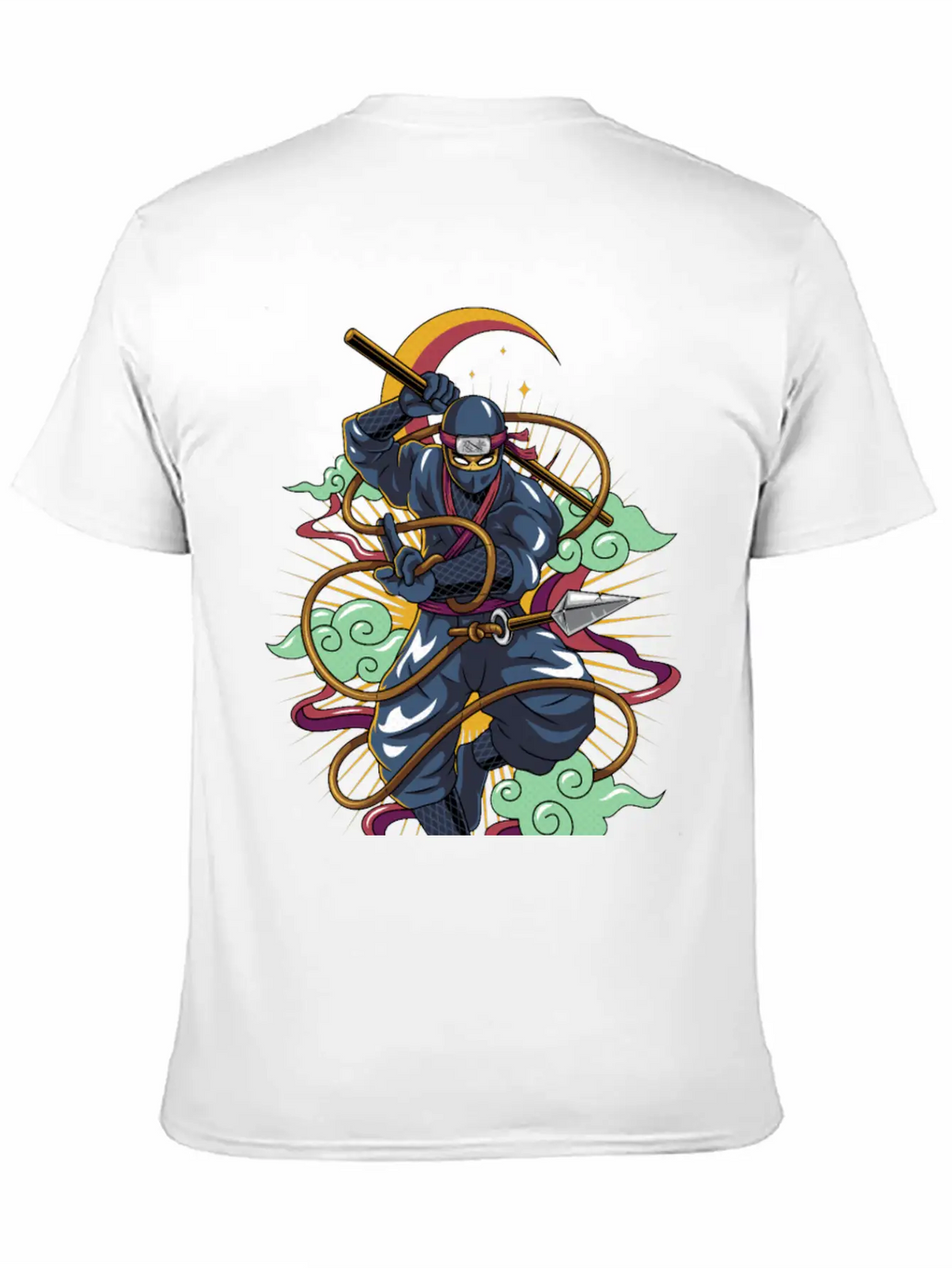 Ninja Cat Breathable Soft Cotton T-Shirt – Timeless Casual Look