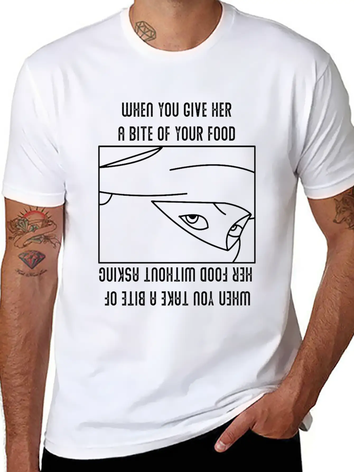 Ninja Flip Shirt Hijab Optical Illusion Gift Breathable Soft Cotton T-Shirt – Timeless Casual Look
