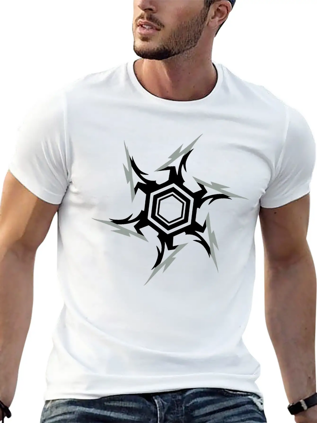 Ninja Throwing Star Breathable Graphic T-Shirt – Perfect For Casual Days