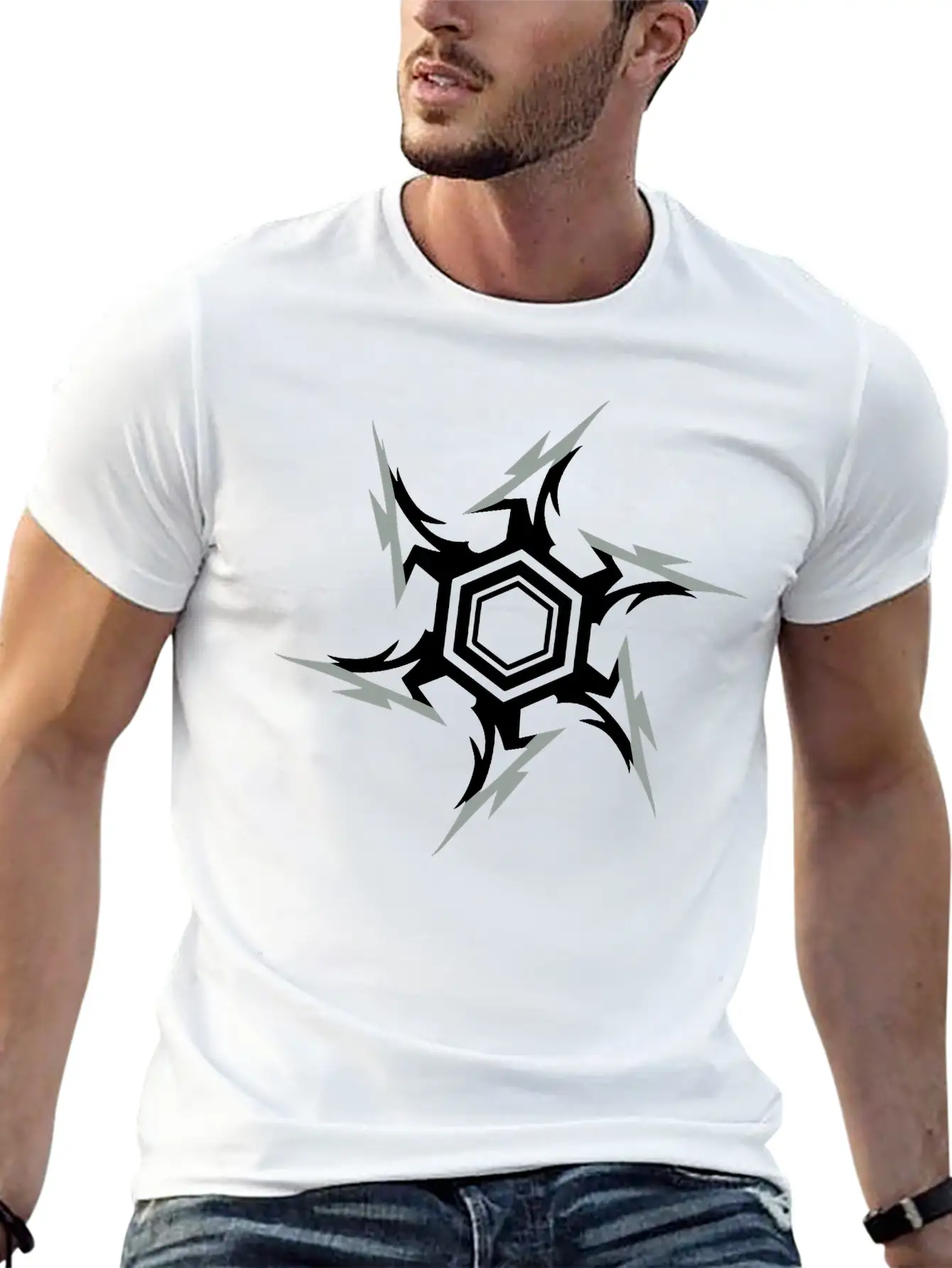 Ninja Throwing Star Breathable Graphic T-Shirt – Perfect For Casual Days
