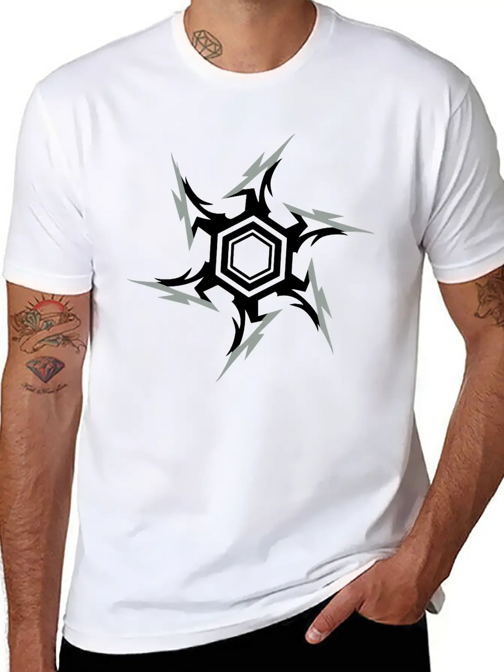 Ninja Throwing Star Breathable Graphic T-Shirt – Perfect For Casual Days