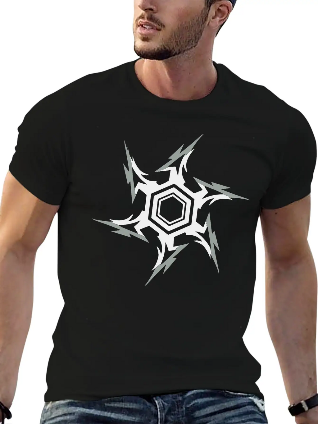 Ninja Throwing Star Breathable Graphic T-Shirt – Perfect For Casual Days