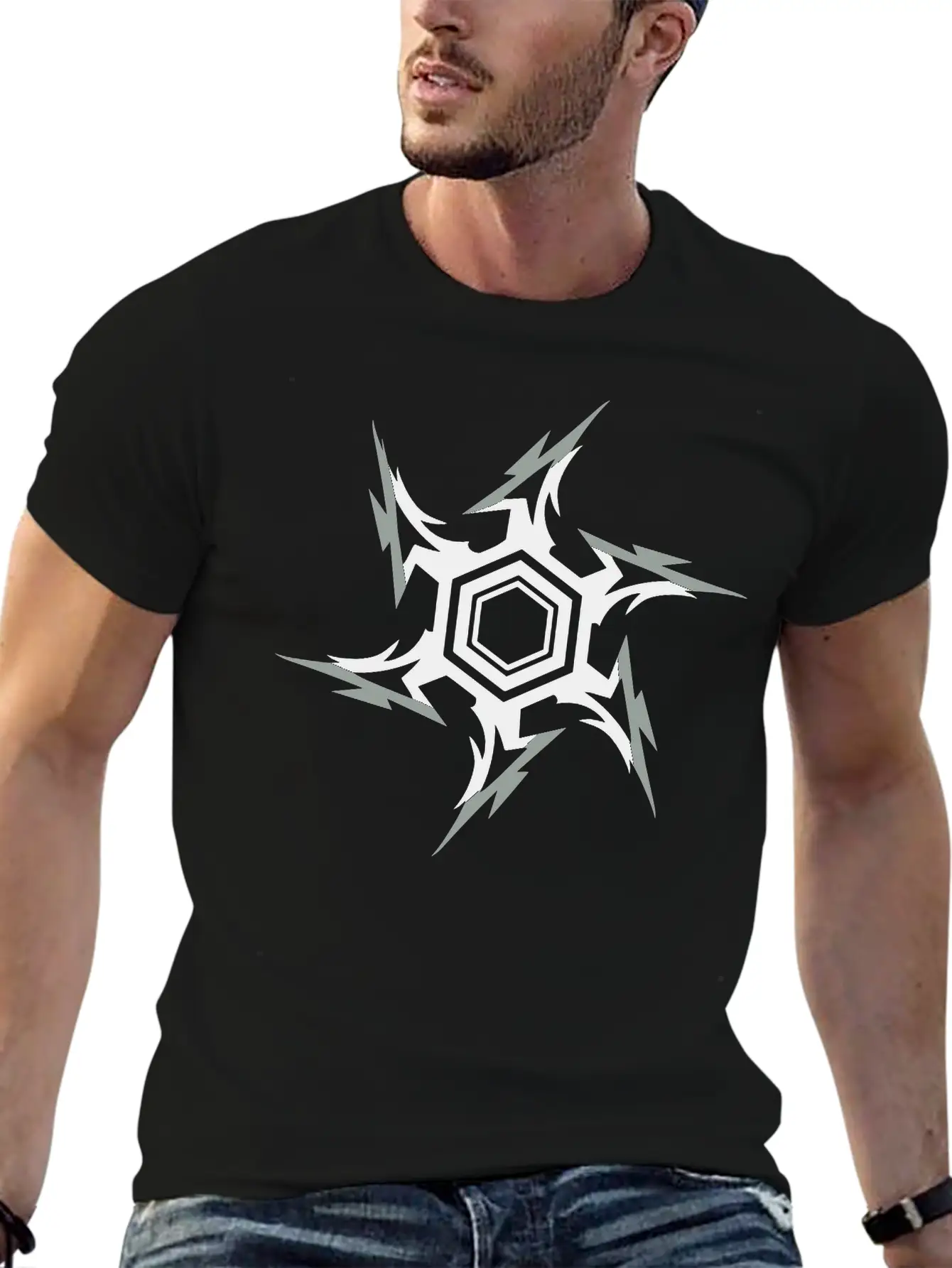 Ninja Throwing Star Breathable Graphic T-Shirt – Perfect For Casual Days