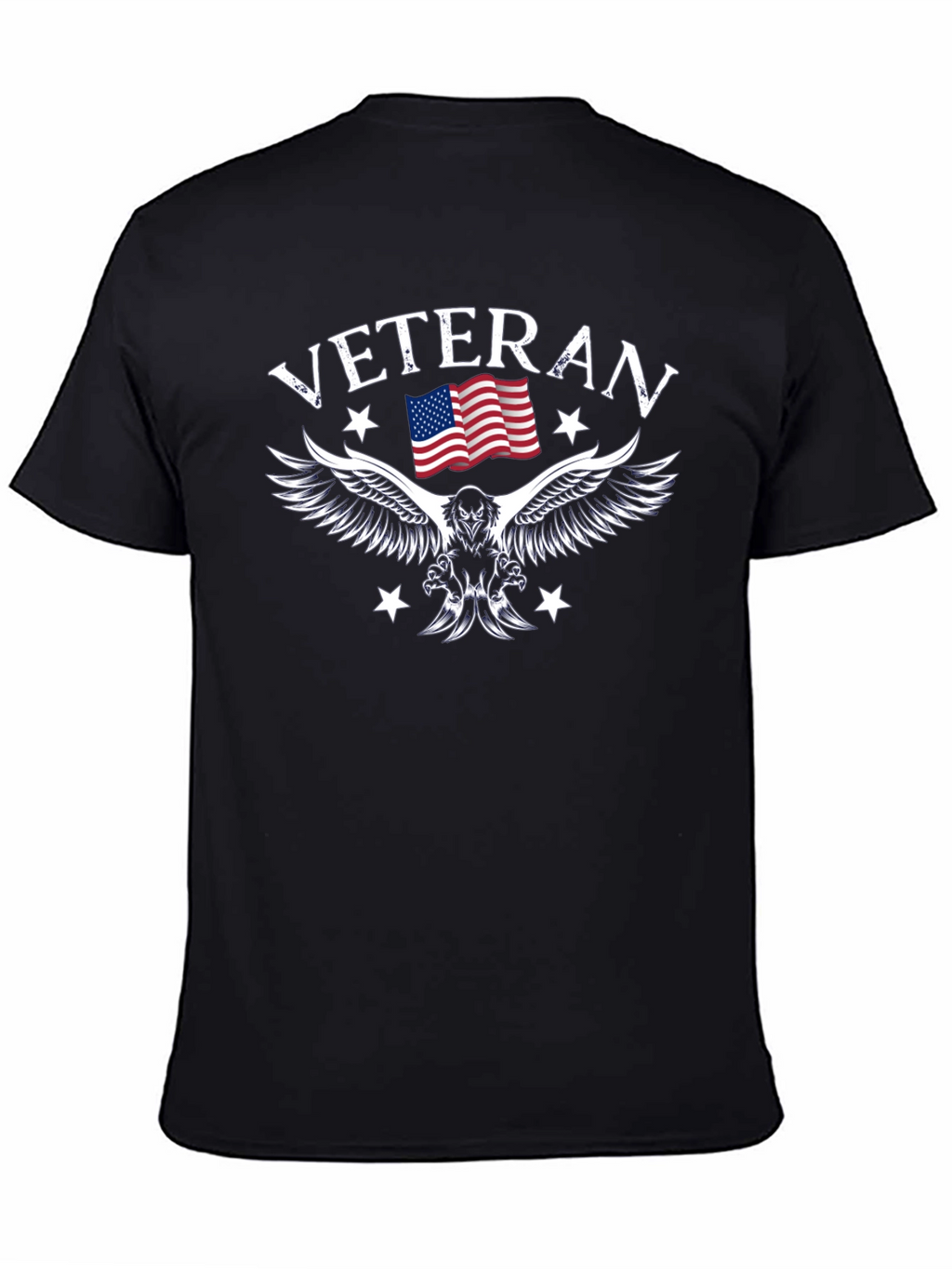 Veteran Eagle Flag Graphic T-Shirt