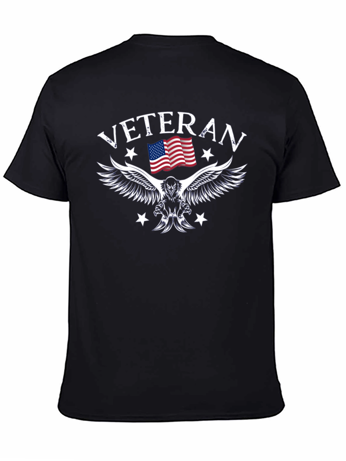 Veteran Eagle Flag Graphic T-Shirt