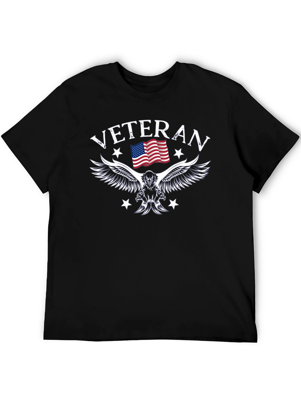 Veteran Eagle Flag Graphic T-Shirt