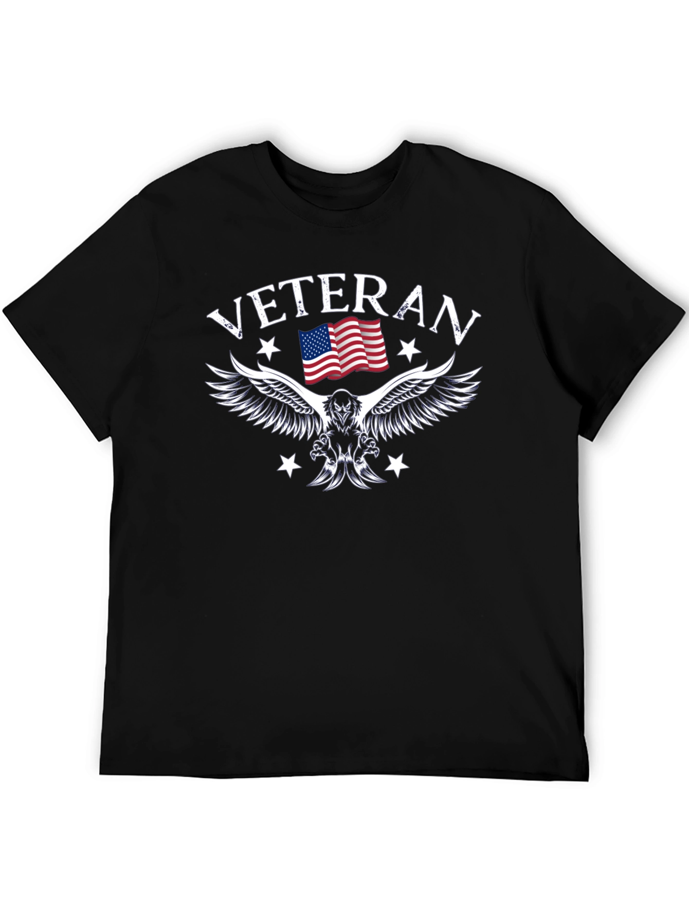 Veteran Eagle Flag Graphic T-Shirt
