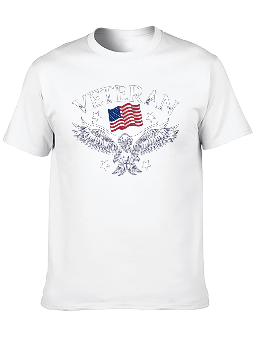 Veteran Eagle Flag Graphic T-Shirt