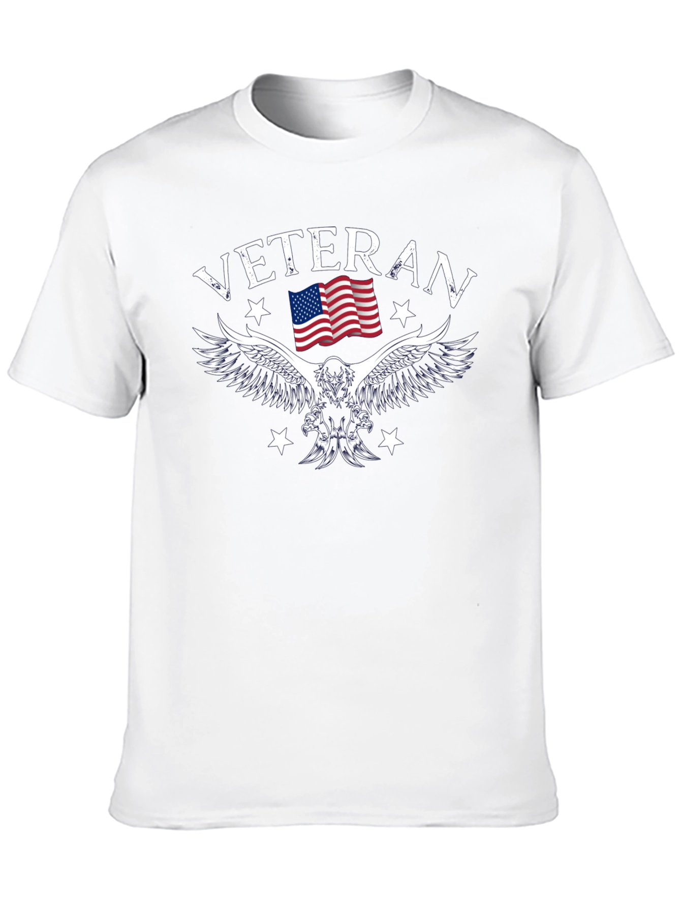 Veteran Eagle Flag Graphic T-Shirt