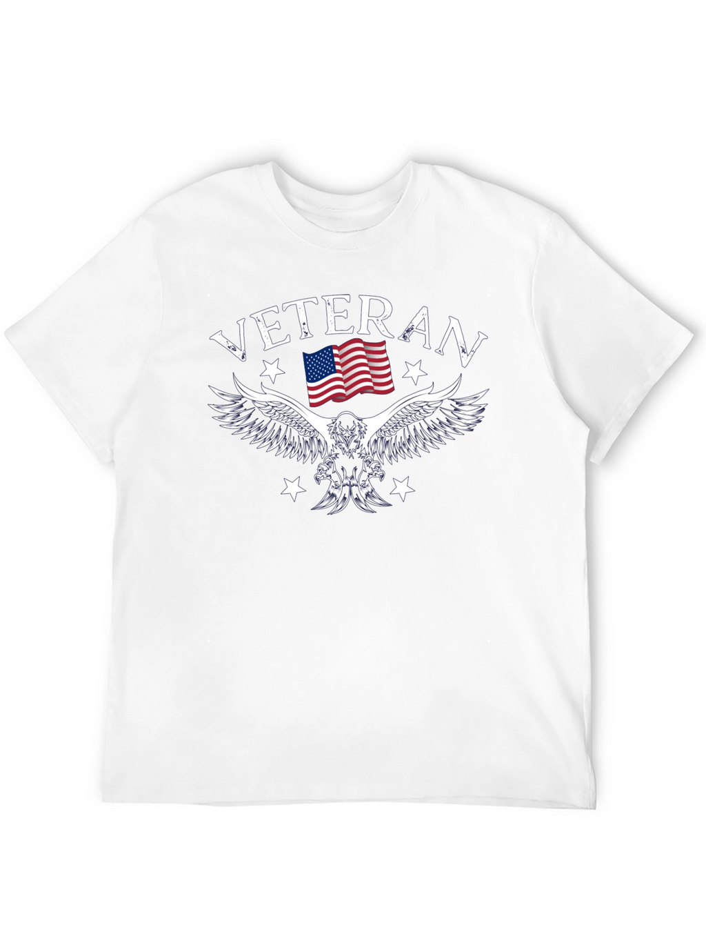 Veteran Eagle Flag Graphic T-Shirt