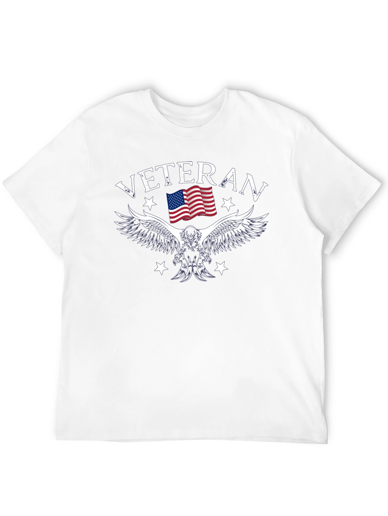 Veteran Eagle Flag Graphic T-Shirt