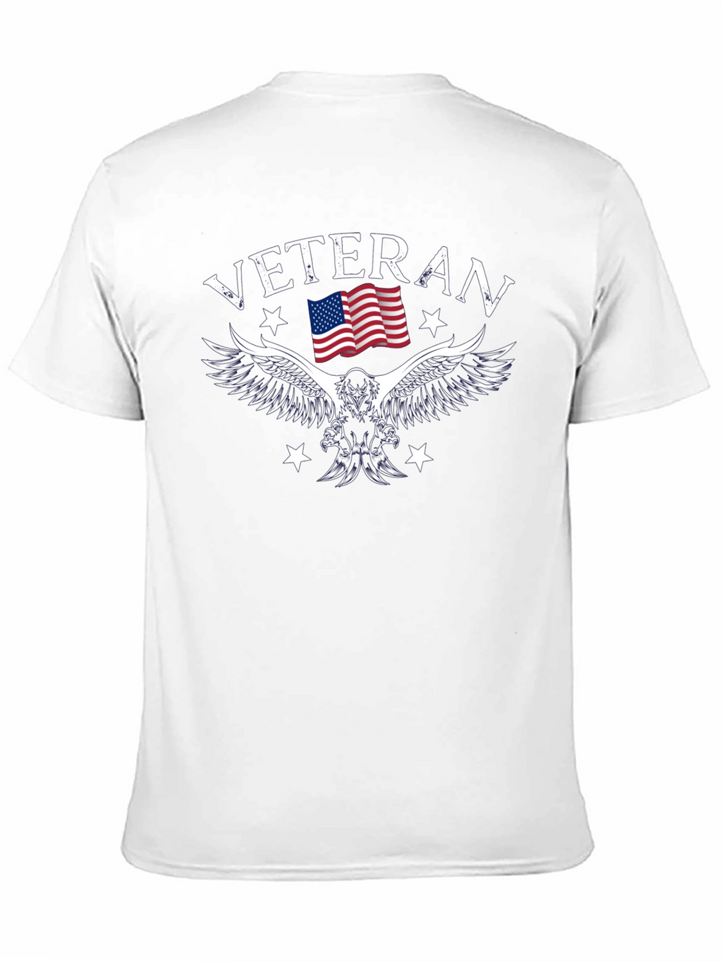 Veteran Eagle Flag Graphic T-Shirt
