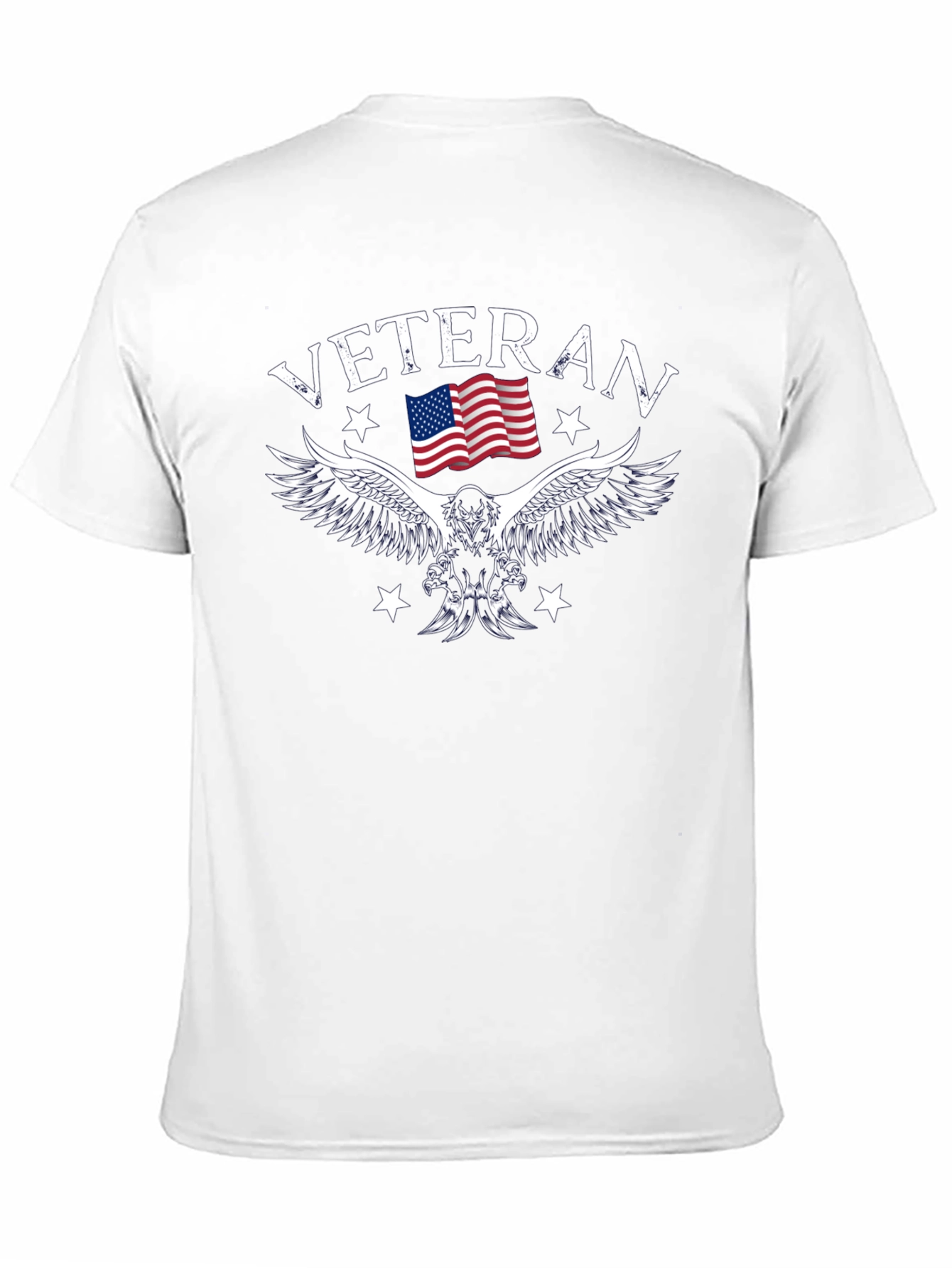 Veteran Eagle Flag Graphic T-Shirt