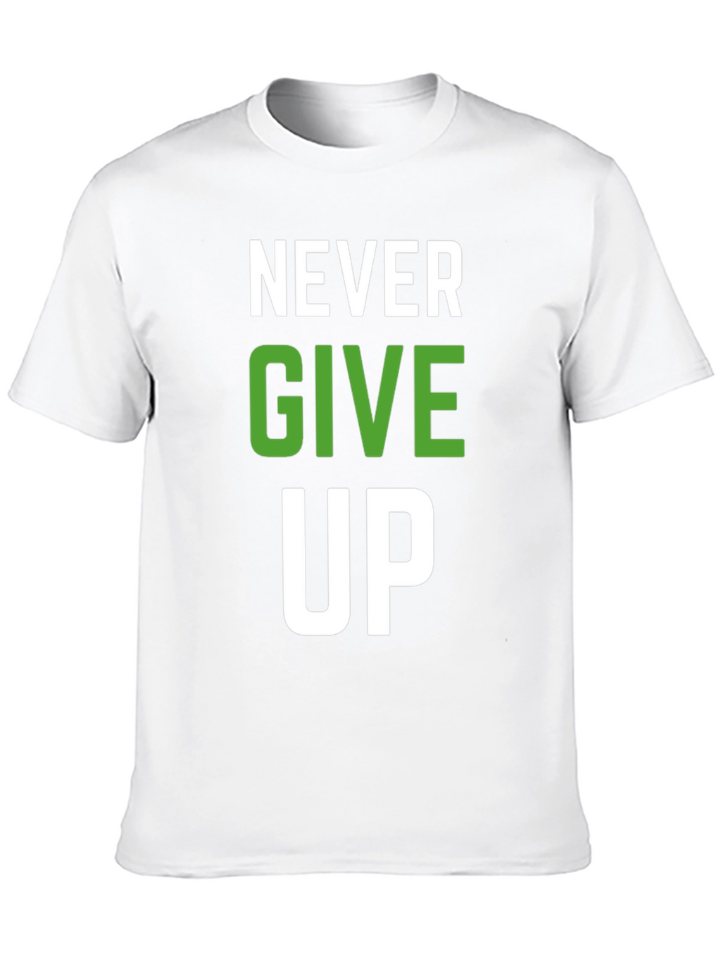 Never Give Up Graphic T-Shirt - Motivational Design