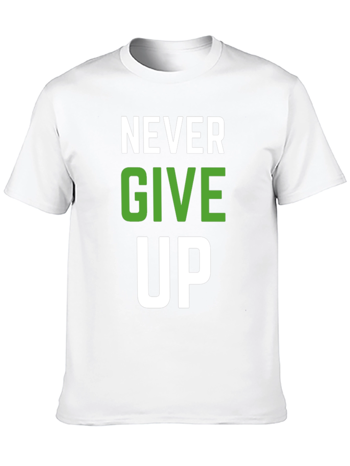 Never Give Up Graphic T-Shirt - Motivational Design
