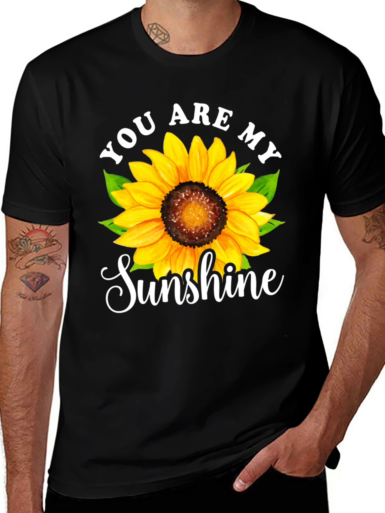 You Are My Sunshine Sunflower Graphic Tee