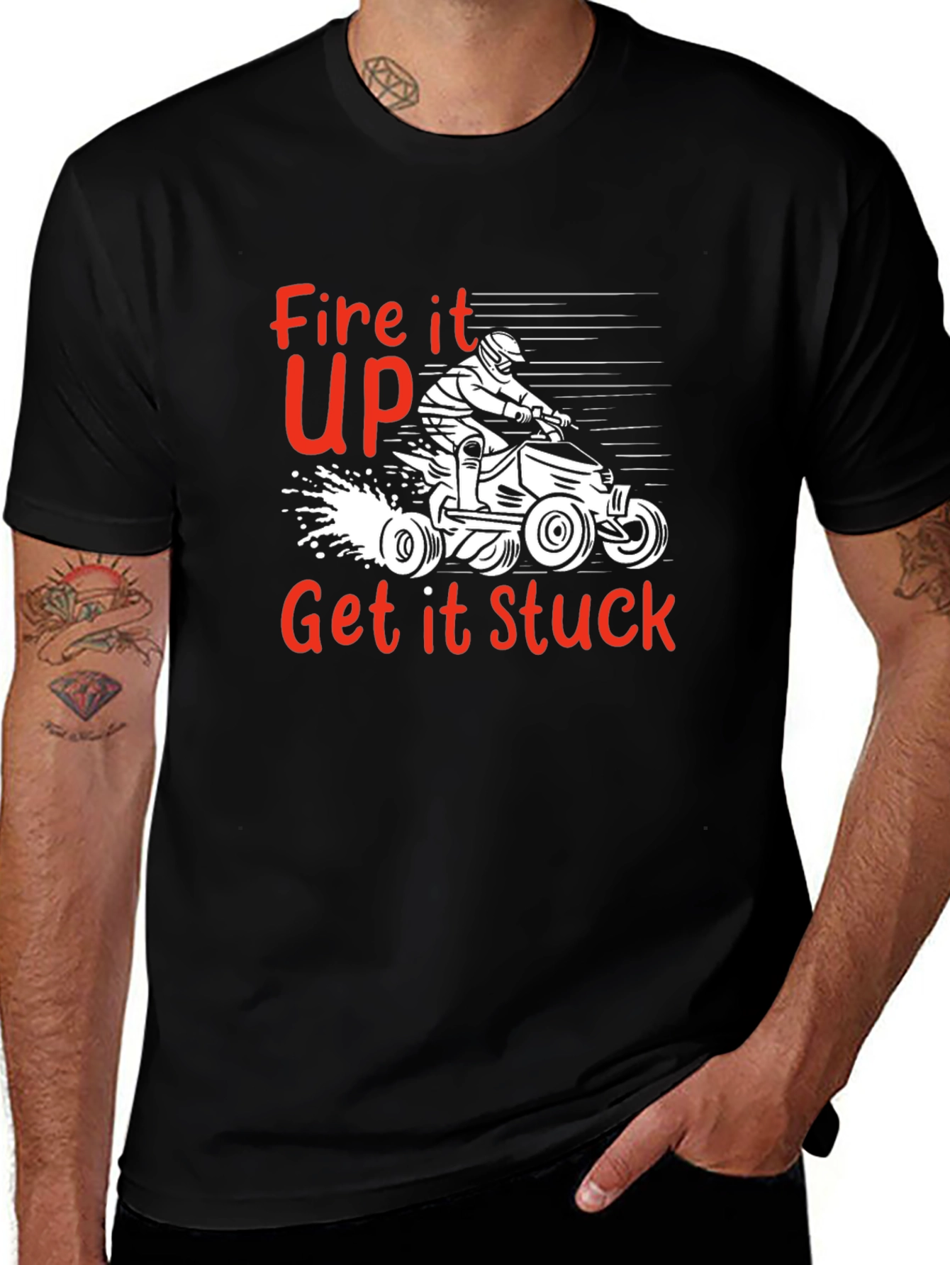 Fire it Up T-Shirt | Off-Road ATV Design