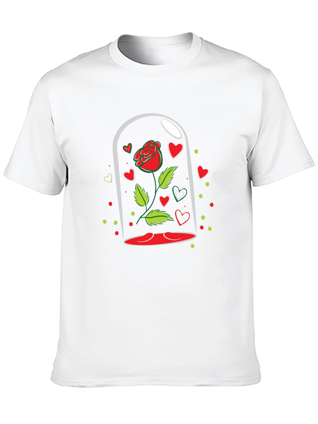 Enchanted Rose Black T-Shirt