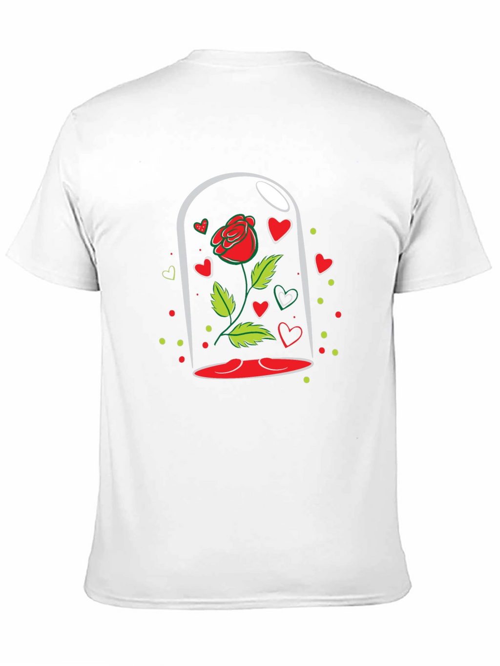 Enchanted Rose Black T-Shirt