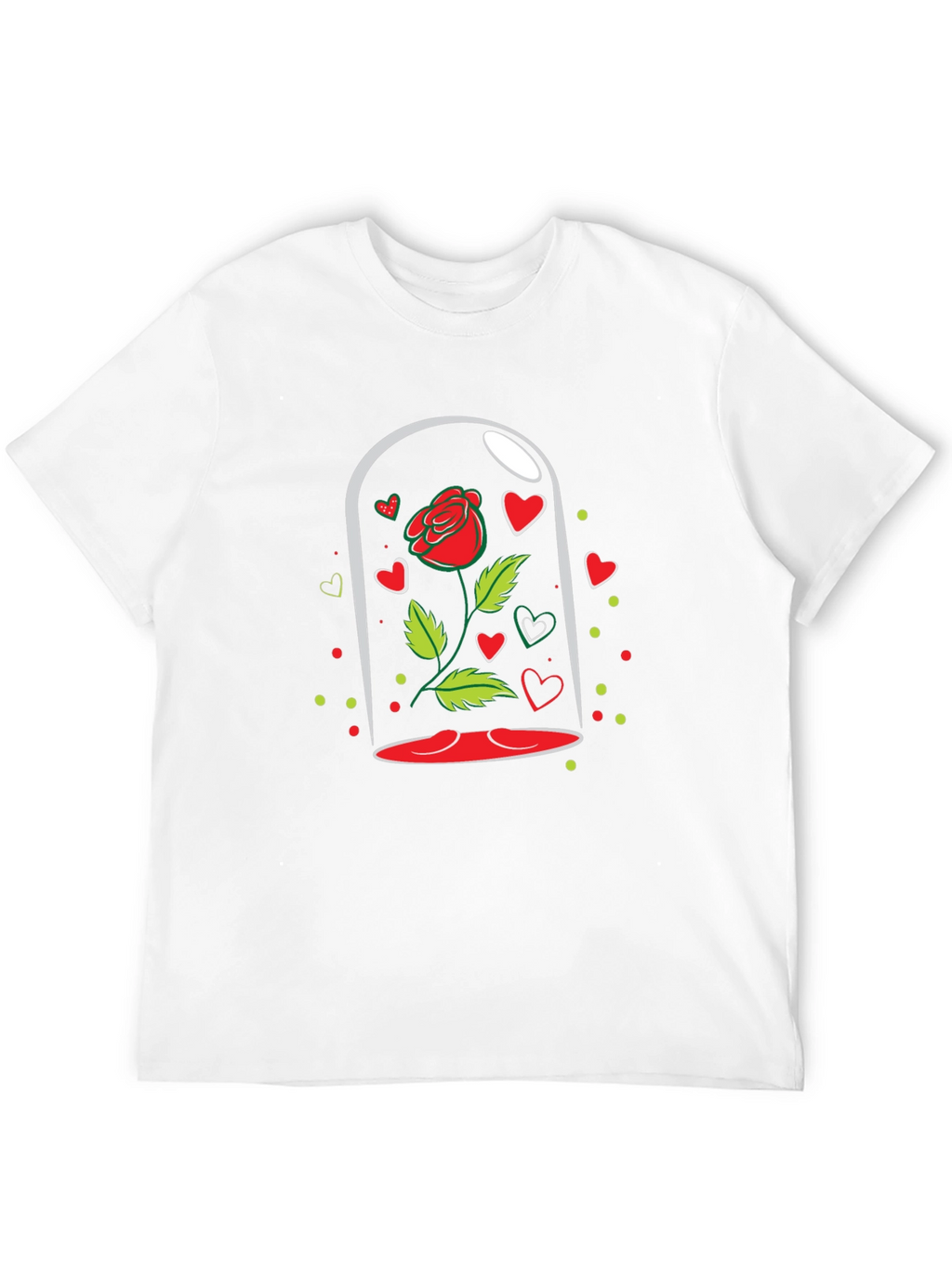 Enchanted Rose Black T-Shirt