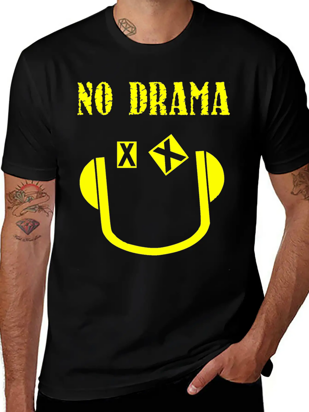 No Drama Breathable Graphic T-Shirt – Perfect For Casual Days