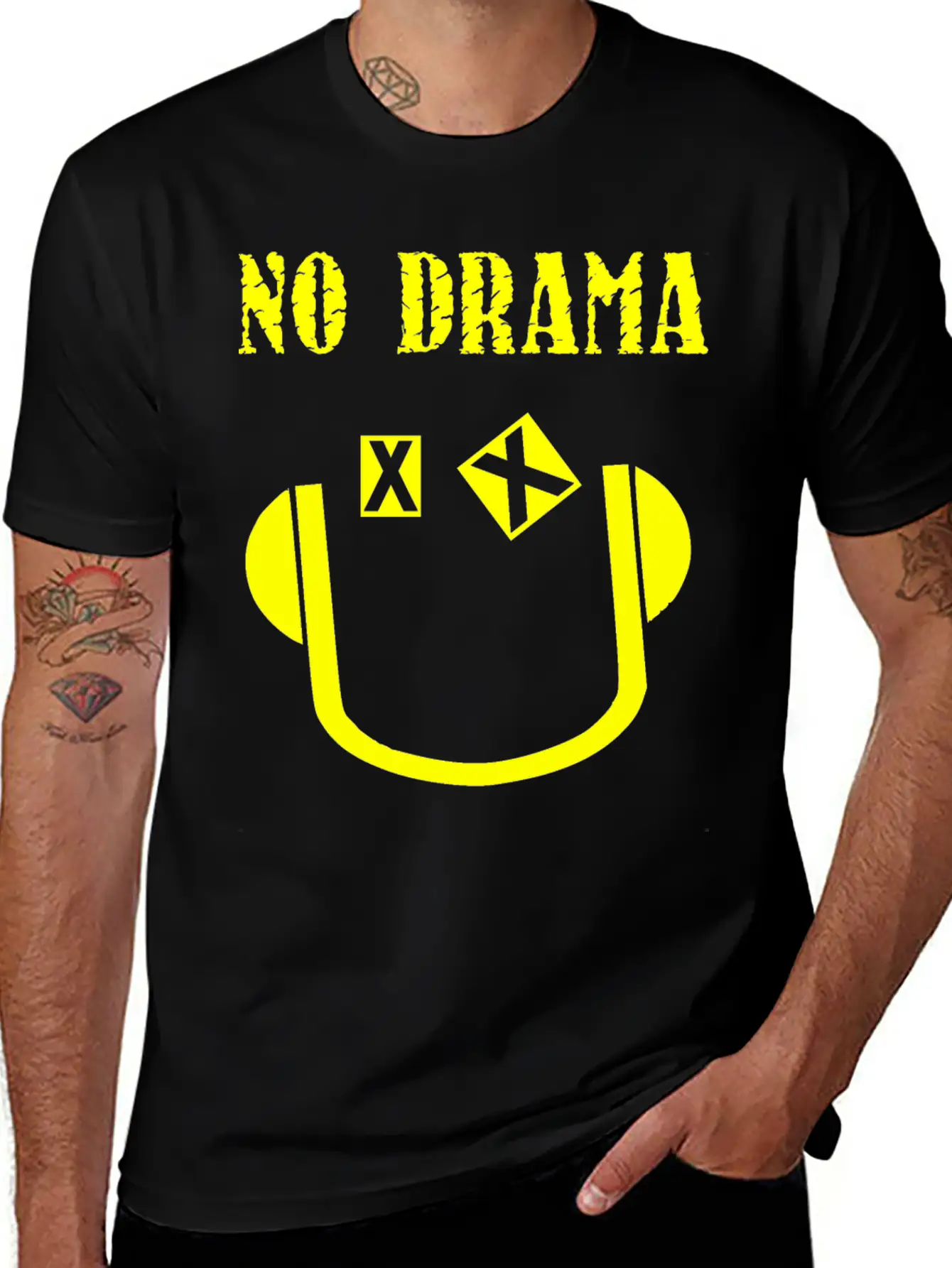 No Drama Breathable Graphic T-Shirt – Perfect For Casual Days