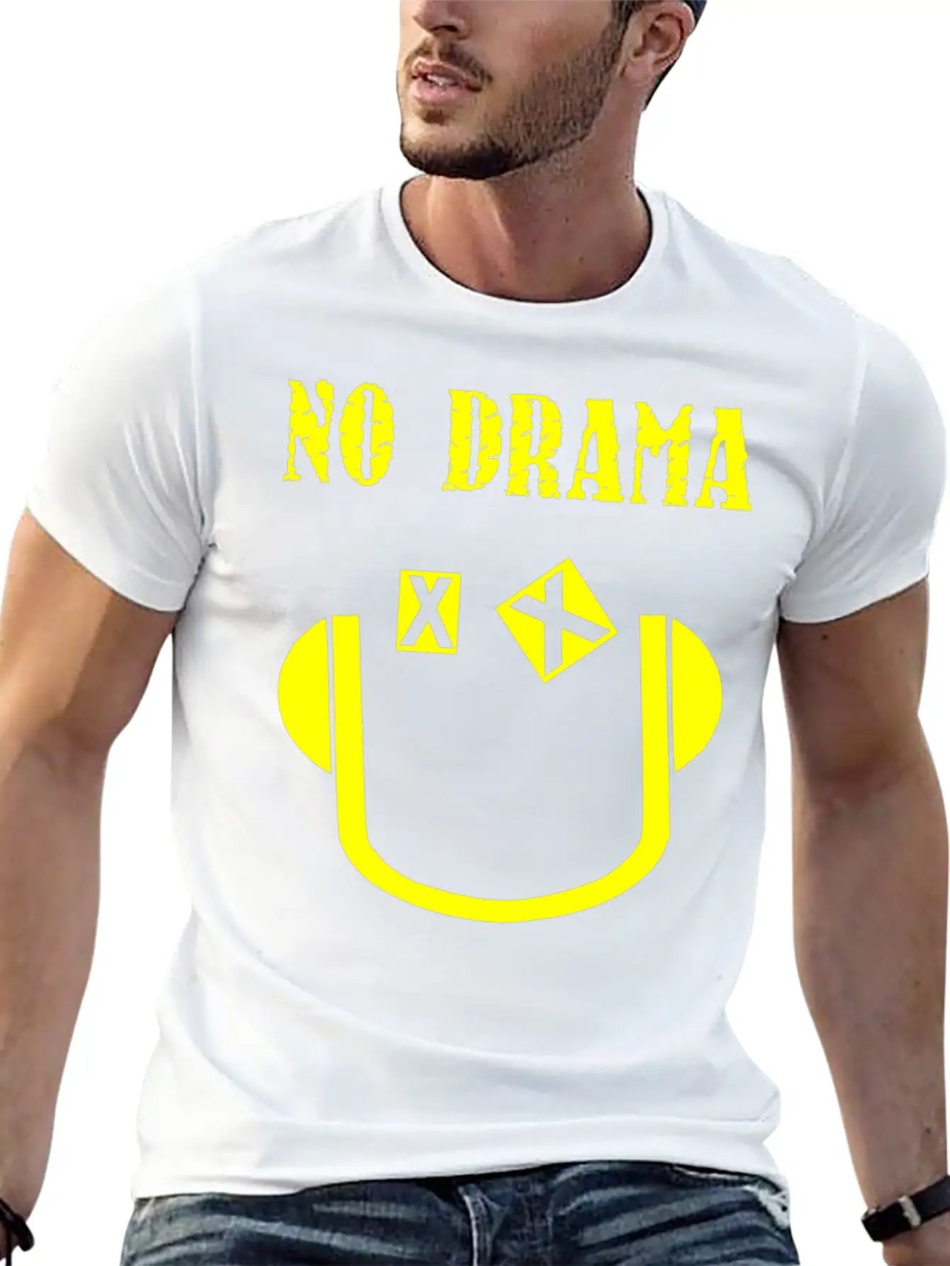 No Drama Breathable Graphic T-Shirt – Perfect For Casual Days