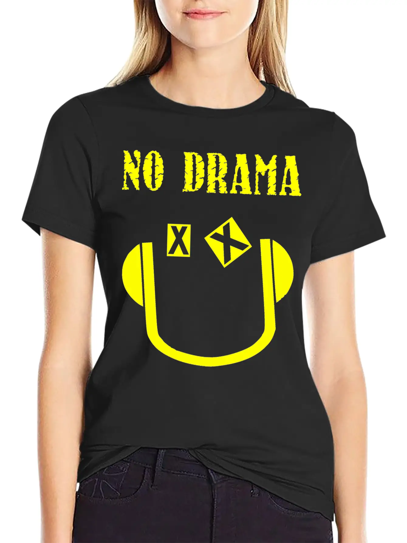 No Drama Breathable Graphic T-Shirt – Perfect For Casual Days