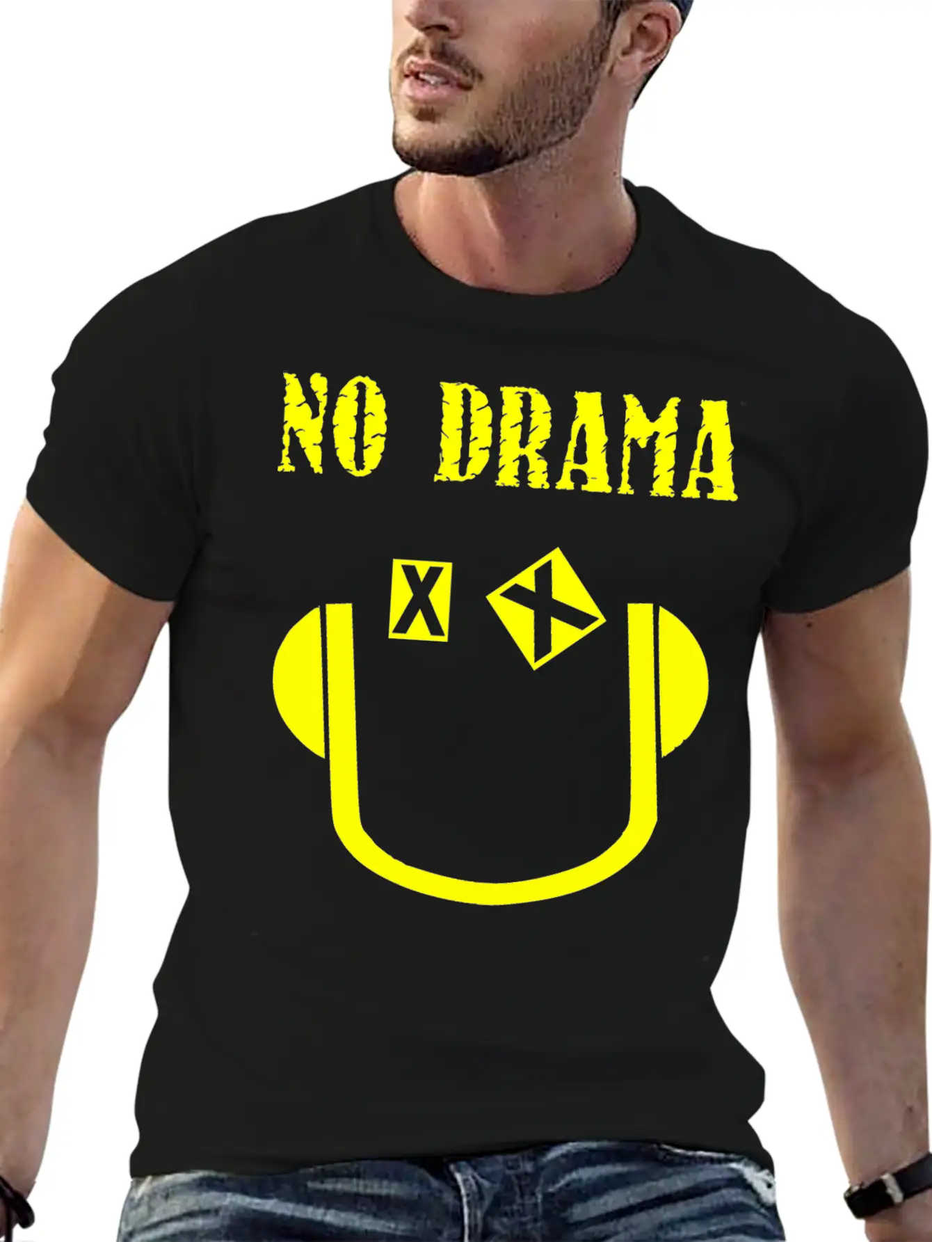 No Drama Breathable Graphic T-Shirt – Perfect For Casual Days